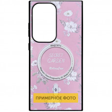 TPU+PC чохол Secret Garden with MagFit для Samsung Galaxy S23 FE - Pink