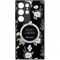 Чехол Secret Garden with MagFit для Samsung Galaxy S24 Ultra - Black