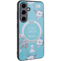 TPU+PC чохол Secret Garden with MagFit для Samsung Galaxy S24 FE - Mint