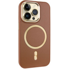 Шкіряний чохол SnapCase with MagSafe для Apple iPhone 12 Pro Max (6.7) - Brown