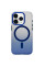 Чохол TPU+PC Shadow with MagSafe для Apple iPhone 14 Pro Max (6.7) - Blue - фото