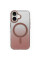 Чехол TPU+PC Shadow with MagSafe для Apple iPhone 16 (6.1) - Rose Gold - фото