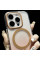 Чохол TPU+PC Shadow with MagSafe для Apple iPhone 16 Pro (6.3) - Quicksand gold - фото