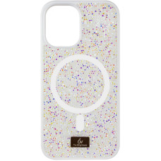 TPU чохол Bling World Rock Diamond with MagSafe для Apple iPhone 12 Pro / 12 (6.1) - White
