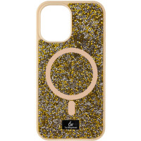 Чехол Bling World Rock Diamond with MagSafe для Apple iPhone 12 Pro Max (6.7) - Gold