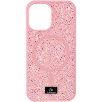 TPU чохол Bling World Rock Diamond with MagSafe для Apple iPhone 12 Pro Max (6.7) - Pink