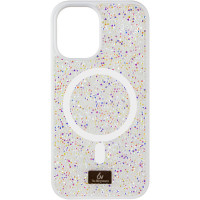 Чехол Bling World Rock Diamond with MagSafe для Apple iPhone 13 (6.1) - White