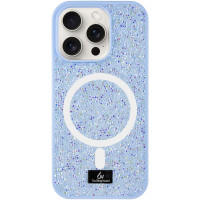 TPU чохол Bling World Rock Diamond with MagSafe для Apple iPhone 14 Pro (6.1) - Light blue