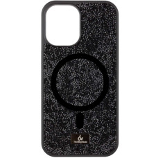 TPU чехол Bling World Rock Diamond with MagSafe для Apple iPhone 15 (6.1) - Black