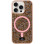 TPU чехол Bling World Rock Diamond with MagSafe для Apple iPhone 15 (6.1) - Rose Gold