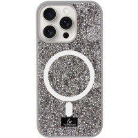 TPU чохол Bling World Rock Diamond with MagSafe для Apple iPhone 15 Pro (6.1) - Grey