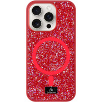 Чехол Bling World Rock Diamond with MagSafe для Apple iPhone 15 Pro (6.1) - Red