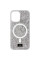 TPU чохол Bling World Rock Diamond with MagSafe для Apple iPhone 16 (6.1) - Silver - фото