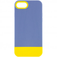 Чехол TPU+PC Bichromatic для Apple iPhone 7 / 8 / SE (2020) (4.7) - Blue / Yellow