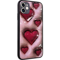 TPU+PC чохол Prisma Plushie для Apple iPhone 12 (6.1) - Hearts