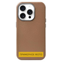 Шкіряний чохол Leather Case Metal Buttons для Samsung Galaxy S24+ / S25+ - Brown