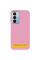 Кожаный чехол Leather Case Metal Buttons для Samsung Galaxy S24 Ultra - Light Pink - фото