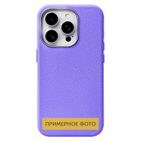 Шкіряний чохол Leather Case Metal Buttons для Samsung Galaxy S24 Ultra - Light Purple
