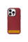 Кожаный чехол Leather Case Metal Buttons для Samsung Galaxy S24 Ultra - Red - фото