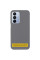 Кожаный чехол Leather Case Metal Buttons для Samsung Galaxy S24 Ultra - Titanium Gray - фото