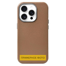 Шкіряний чохол Leather Case Metal Buttons для Xiaomi Redmi Note 13 Pro 4G / Poco M6 Pro 4G - Brown