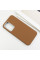 Кожаный чехол Leather Case Metal Buttons для Samsung Galaxy S24 FE - Brown - фото