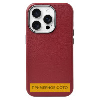 Шкіряний чохол Leather Case Metal Buttons для Samsung Galaxy S24 FE - Red