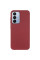 Кожаный чехол Leather Case Metal Buttons для Samsung Galaxy S24 FE - Red - фото