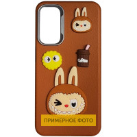 Чехол TPU Leather Toys для Xiaomi Poco X5 Pro 5G / Note 12 Pro 5G - Labubu / Brown