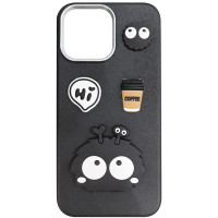 Чохол TPU Leather Toys для Apple iPhone 16 Pro Max (6.9) - Monster / Black