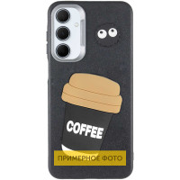 Чохол TPU Leather Toys для Xiaomi Redmi 14C / Redmi A4 / Poco C75 - Coffee / Black