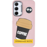 Чохол TPU Leather Toys для Xiaomi Redmi 14C / Redmi A4 / Poco C75 - Coffee / Pink