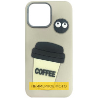 Чохол TPU Leather Toys для Apple iPhone 16e (6.1) - Coffee / Sand