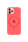 Чохол Silicone Case Full Protective (AA) with MagSafe для Apple iPhone 11 Pro (5.8) - Кавуновий / Watermelon red - фото