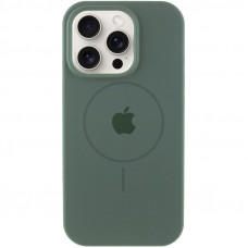 Чехол Silicone Case Full Protective (AA) with MagSafe для Apple iPhone 11 Pro (5.8) - Зеленый / Pine green