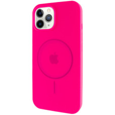 Чехол Silicone Case Full Protective (AA) with MagSafe для Apple iPhone 11 Pro (5.8) - Розовый / Barbie pink