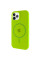 Чохол Silicone Case Full Protective (AA) with MagSafe для Apple iPhone 11 Pro (5.8) - Салатовий / Neon green - фото