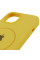 Чехол Silicone Case Full Protective (AA) with MagSafe для Apple iPhone 11 (6.1) - Желтый / Yellow - фото