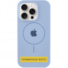 Чехол Silicone Case Full Protective (AA) with MagSafe для Apple iPhone 11 (6.1) - Голубой / Lilac Blue