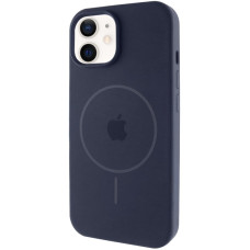 Чехол Silicone Case Full Protective (AA) with MagSafe для Apple iPhone 11 (6.1) - Темно-синий / Midnight blue