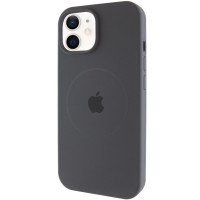 Чехол Silicone Case Full Protective (AA) with MagSafe для Apple iPhone 11 (6.1) - Серый / Dark Gray