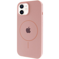 Чехол Silicone Case Full Protective (AA) with MagSafe для Apple iPhone 11 (6.1) - Розовый / Pink Sand