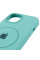 Чехол Silicone Case Full Protective (AA) with MagSafe для Apple iPhone 11 (6.1) - Бирюзовый / Marine Green - фото