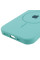 Чехол Silicone Case Full Protective (AA) with MagSafe для Apple iPhone 11 (6.1) - Бирюзовый / Marine Green - фото