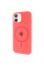 Чехол Silicone Case Full Protective (AA) with MagSafe для Apple iPhone 11 (6.1) - Арбузный / Watermelon red - фото