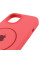 Чехол Silicone Case Full Protective (AA) with MagSafe для Apple iPhone 11 (6.1) - Арбузный / Watermelon red - фото