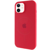 Чехол Silicone Case Full Protective (AA) with MagSafe для Apple iPhone 11 (6.1) - Красный / Deep Red