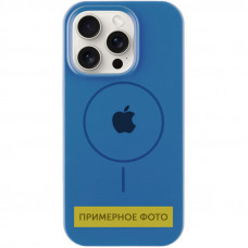 Чехол Silicone Case Full Protective (AA) with MagSafe для Apple iPhone 11 (6.1) - Синий / Denim Blue