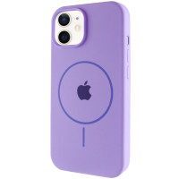 Чехол Silicone Case Full Protective (AA) with MagSafe для Apple iPhone 11 (6.1) - Сиреневый / Dasheen