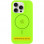 Чохол Silicone Case Full Protective (AA) with MagSafe для Apple iPhone 11 (6.1) - Салатовий / Neon green